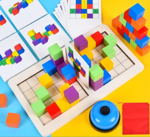 3D Építőkockák társasjáték  (FJ)