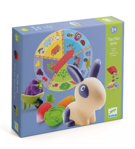 Djeco-Forma kitapintó-Tactilo lotto,farm 8135