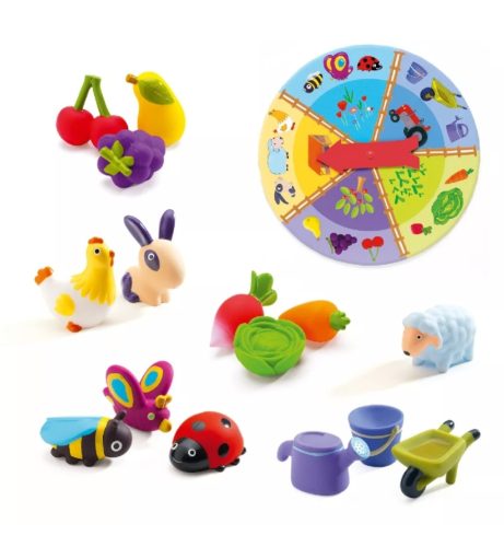 Djeco-Forma kitapintó-Tactilo lotto,farm 8135