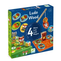 Djeco-Négy pajti-Ludo Wood 1628