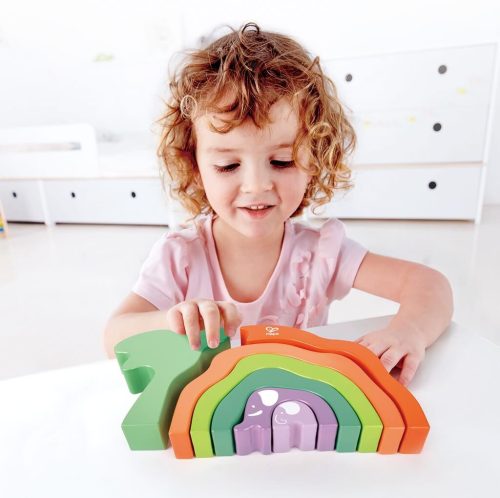 Hape-Montessori elefánt piramis építő