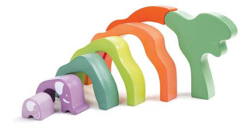 Hape-Montessori elefánt piramis építő