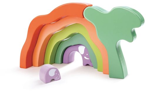 Hape-Montessori elefánt piramis építő