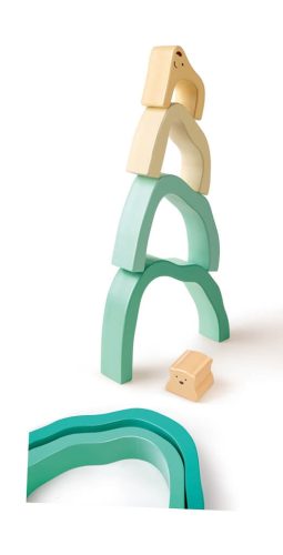 Hape-Montessori jegesmedve piramis építő