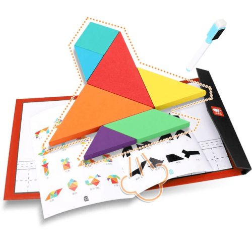 Mágneses tangram - utazó játék  (FJ)