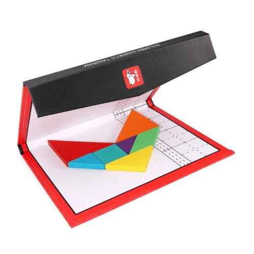 Mágneses tangram - utazó játék  (FJ)