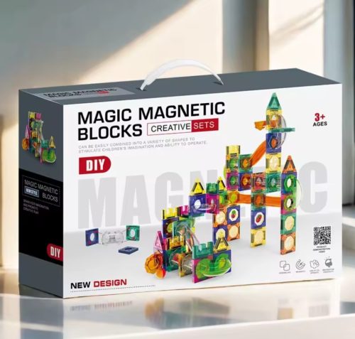 Mágneses építőjáték 126 db-os