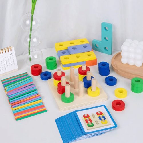 Montessori 3in1-ben oktató játék  (FJ)