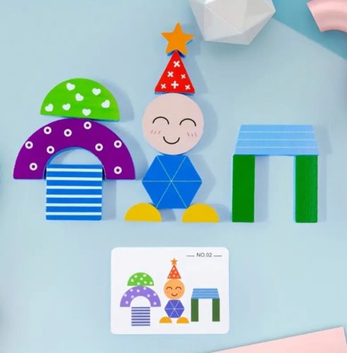 Montessori fejlesztő kirakó  (FJ)