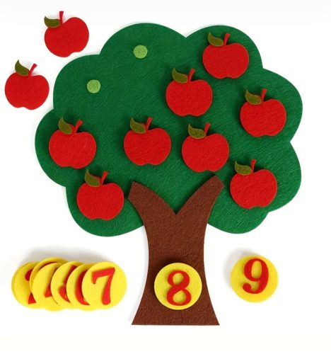 Számolást oktató játék-almafa  (FJ)