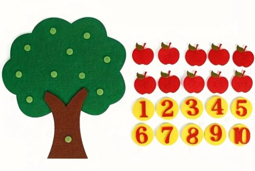 Számolást oktató játék-almafa  (FJ)